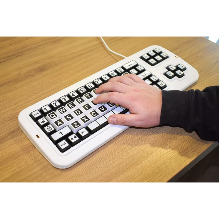 Clevy Contrast Keyboard - High Visibility